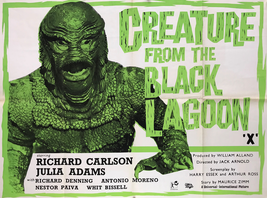 1954 The Creature From The Black Lagoon Movie Poster Print  - £2.54 GBP