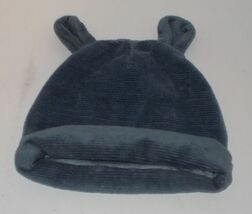 Chick Pea Newborn Baby Beanie Hat Cap Gray Size 0-9M with ears - $5.91