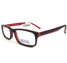 Robert Mitchel Kids Eyeglasses Frames RMJ 7001 BK Black Red Rectangle 47-15-130 - £29.38 GBP