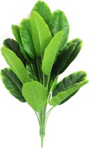 32&quot; Artificial Bird of Paradise Plants 18 Leaves Faux Banana Tree Tropical Monst - £28.04 GBP