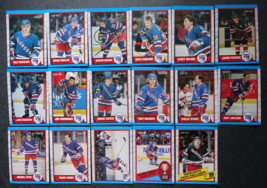 1989-90 O-Pee-Chee OPC  New York Rangers Team Set of 17 Hockey Cards - £5.50 GBP