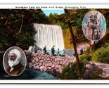 Minnehaha Falls Pietra Arco Ponte Minneapolis Minnesota Mn Unp Wb Cartol... - $4.49