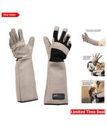 Multipurpose Pet Grooming Gloves - Scratch & Water Resistant Toxic-Free Grey New
