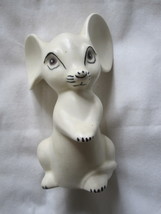 vintage 5&quot; Big Ears White Mouse - old / japan? - £3.98 GBP