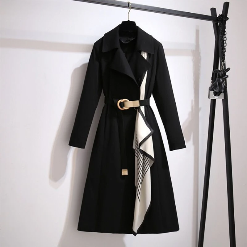 Alice New Loose Fashion &#39;s Trench Coat Long Sleeve Casual Coat Manteau F... - £120.14 GBP