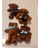 Vintage 5&quot; Brown Hale House Teddy Bear Lot Of 4 - $19.20 CAD