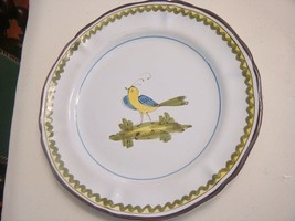 ORIGINAL Majolica Mid CenturyCANTAGALLI, ITALY 7 dinner plates 10&quot; [*116c] - $208.73