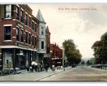 West Main Street View Litchfield Connecticut CT UNP DB Postcard Z8 - $9.85