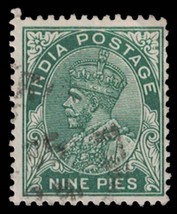 1932 INDIA Stamp - 9P 1254 - £1.11 GBP