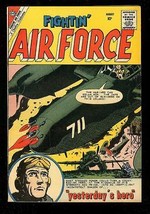FIGHTIN&#39; AIR FORCE #22 1960-CHARLTON WAR COMIC-GLANZMAN VF - $56.75