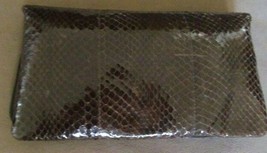 Snakeskin Dual Clutch Handbag Shoulder Crossbody Strap Reptile VINTAGE NEW w TAG - £39.30 GBP