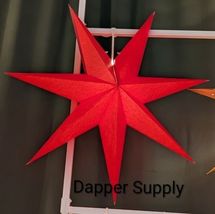 Ikea STRALA Star Light Pendant Shade / Table Lamp Shade Red 28&quot;  New 2025 - €16,75 EUR