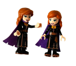 Lego Disney Princess MiniFigure, Lot of (2) ANNA w/Blk Dress from  Frozen2 - £9.24 GBP