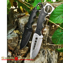 Tactical and Survival Knife with ABS adjustable Kydex Holder - $17.98