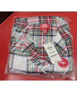 Macy&#39;s Family PJs Women&#39;s Flannel Red Green White Plaid Christmas Size S... - £12.44 GBP