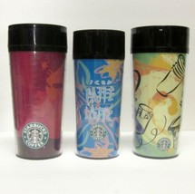 Lot Of (3) Starbucks Coffee Company 1998 Thermoserv 12 - 16 Oz Travel Tumblers - £22.50 GBP