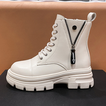 Oots fashion lacing side zipper boots woman casual autumn winter keep warm female ankle thumb200