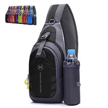 Peicees Chest Crossbody Sling Backpack Bag Travel Bike Gym Daypack for Women Men - £31.64 GBP+