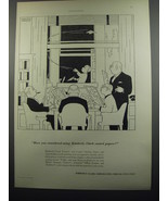 1953 Kimberly-Clark Coated Papers Advertisement - Cartoon by Crockett Jo... - £14.55 GBP