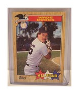 Wade Boggs Baseball Card 1987 Topps #608  All Star  Great Condition vintage - $5.76