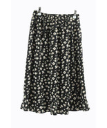 Allegra K Women&#39;s Floral  A-line 20 Inches Length Skirt Size XS Black/Fl... - $433.33 MXN