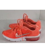 GIrls Size 4Y Running Shoes Neon Orange Pink White Lightweight #86994-600 - $858.16 MXN