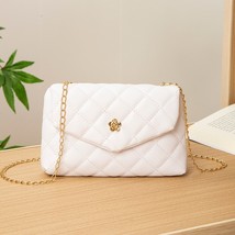 Fashion Small PU Leather Crossbody Bags For Women Trend Lingge Embroidery Handba - £15.64 GBP