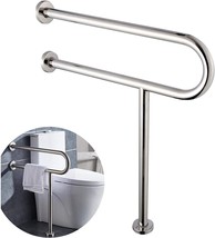 Flyskip Toilet Grab Bar, 24&quot; Stainless Steel Handicap Grab Bar Rail, Wall - £67.70 GBP