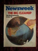 Newsweek Magazine June Jun 12 1972 6/12/72 Environmental Crisis - £5.16 GBP