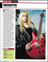 Orianthi with her PRS Custom 24 guitar 2009 profile article about guitarist - $4.01