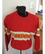 MENS LARGE Football Jersey LONG SLEEVE KNIT SAINTS SWEATER RICHVIEW - $11.07 CAD