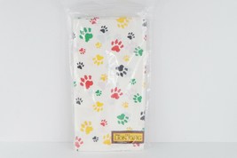 NOS Vtg 90s Disney The Lion King Paw Print Childs Party Tablecloth Cover 54&quot;x88&quot; - £22.66 GBP