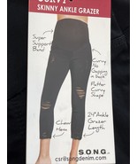 new S.O.N.G. Women&#39;s Curvy Skinny Ankle Grazer MATERNITY JEANS sz S blac... - €15,99 EUR