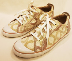 Coach Women&#39;s Sneakers/Shoes Sz.-10B Coach Signature Logo Pattern - £39.49 GBP