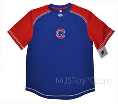 NWT Genuine MLB Merchandise Chicago Cubs Baseball Jersey Mesh Top Red Blue Shirt - £23.97 GBP