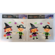  Holiday Living Halloween Decorations Kids with Ghost Gel Window Clings Lot of 2 - £7.99 GBP