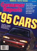ORIGINAL Vintage 1995 Consumer Reports Magazine Cars Issue - £11.72 GBP
