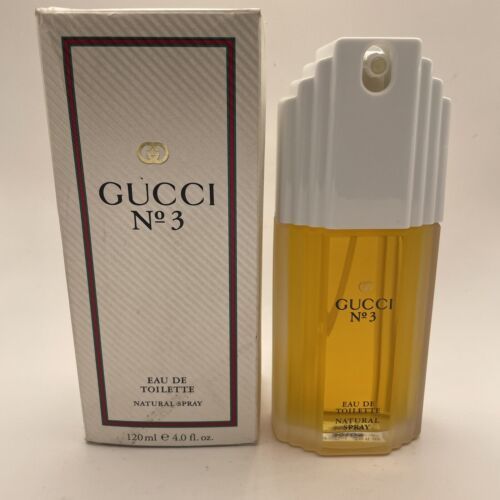 GUCCI No 3 By GUCCI EDT For Women Spray 120 ml / 4 oz RARE VINTAGE - NEW IN BOX - $485.00