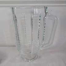 Vintage Oster Blender Glass Jar 5 Cups pitcher square replacement part p... - $373.65 MXN