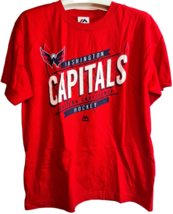 Majestic Athletic Youth Washington Capitals Earn Each Play T-Shirt RED - XL - $16.24