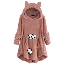Sweatshirts For Womens Hoodielong Sleeve Cat Ear Hoodies Pullover Hoodie Fleece  - £54.97 GBP