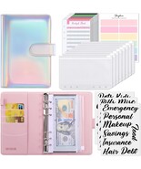 Budget Planning Expense Budgeting Binder Zipper Cash Envelopes Opalescen... - $22.69