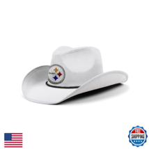 FOCO Pittsburgh Steelers NFL Rhinestone Logo White Cowboy Hat - $88.44