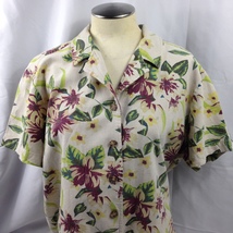 Sag Harbor Sport Womens Shirt  Floral Short Sleeve Button Down Top Sz 1X - £14.15 GBP