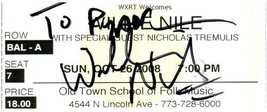 Willie Nile Ticket Stub October 26 2008 Chicago Illinois Autographed - £20.12 GBP
