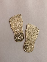 999 Silber Hindu Religiöser Laxmi Lakshmi Devi Charan Paduka Fußabdruck ... - £14.58 GBP