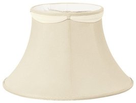 Royal Designs Draped Shallow Bell Designer Lamp Shade, Beige/Eggshell/Ivory 5.5  - $51.43