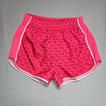 PINK Victoria Secret Running Shorts Women’s Medium Neon Pink Exercise Wo... - $25.74