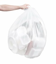 200 Trash Bags Regular Duty Clear 38 x 58 High Density - £79.40 GBP
