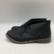 NEW Boys PLACE Black Boots Uniform Shoes Size 6 - £16.81 GBP